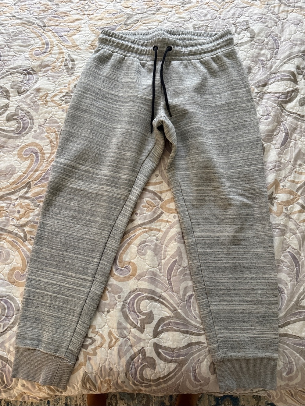 Kyodan Light Gray Marled Knit Jogger Pants